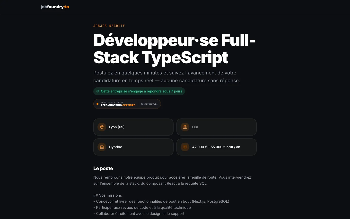 JobFoundry — recrutement sans ghosting — visuel 6